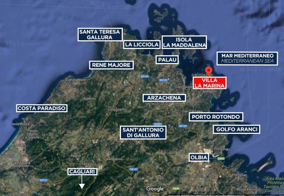 Villa La Marina - Mappa