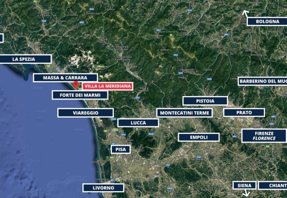 Map - Villa La Meridiana