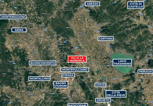 Villa La Monarca - Mappa