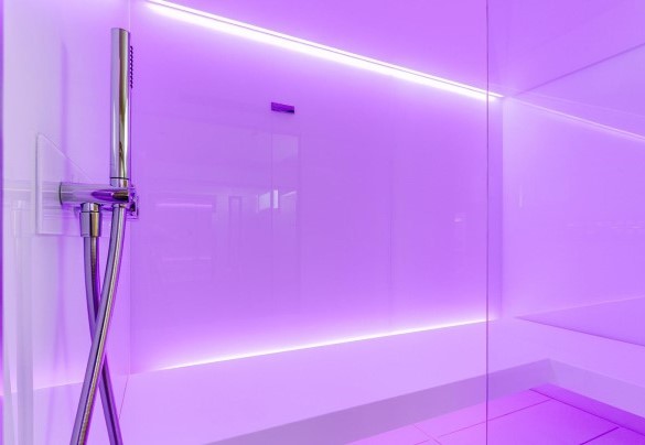 The sensory shower in the basement - Villa La Perla Bianca