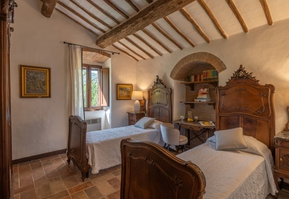 Twin bedroom n.1 on the first floor - Villa La Pizzichina
