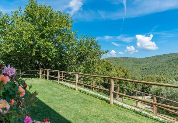 The farmhouse surrounded by a well-kept lawn – Villa La Poiana 10