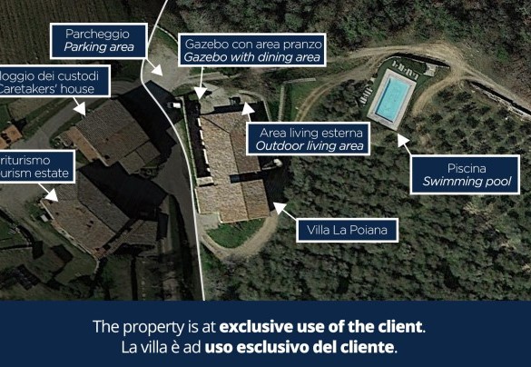 Villa La Poiana - Property Plan