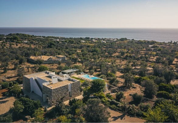 Veduta panoramica della villa e del fantastico mare di Santa Maria Di Leuca -Villa La Pupazza