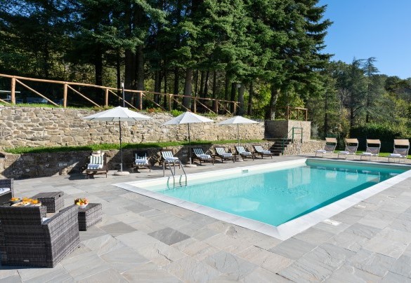 Vista sulla piscina - Villa La Rassinata
