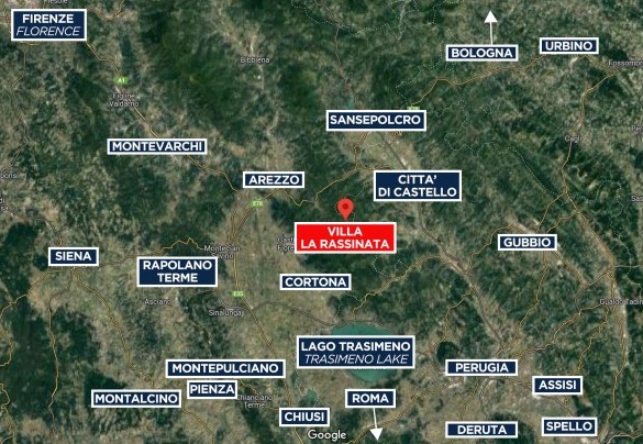 Villa la Rassinata - Mappa
