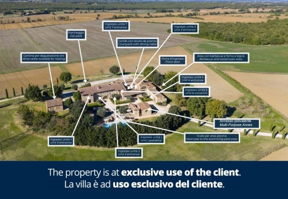 Property Plan - Villa Le Beringhe 