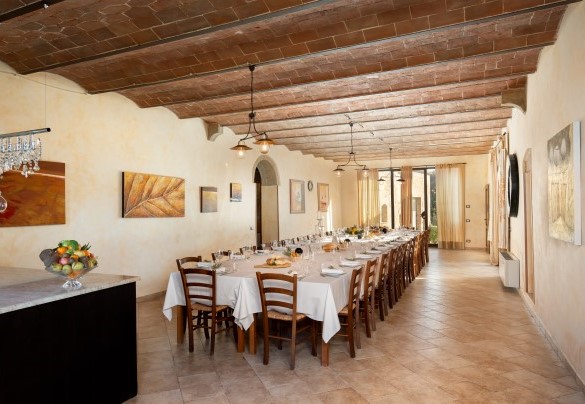 Dining room in the common area - Villa Le Beringhe