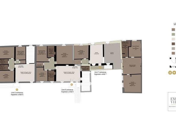 First floor - Villa Le Beringhe