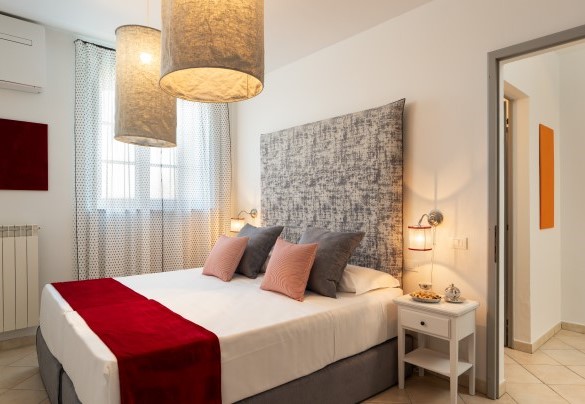 Twin bedroom (joinable beds) no. 4 (unit 2, ground floor) - Villa Le Beringhe