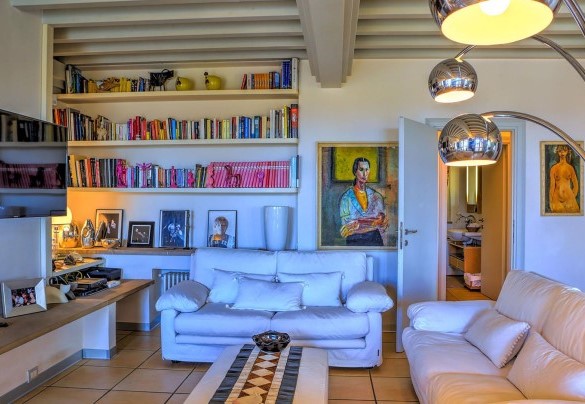 TV area and indoor relaxation area - Villa le Cave 