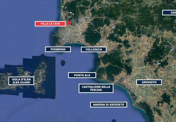 Villa Le Cave - Map