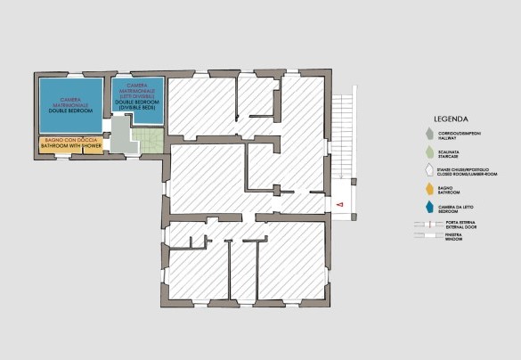 Villa Le Chiarne - First Floor