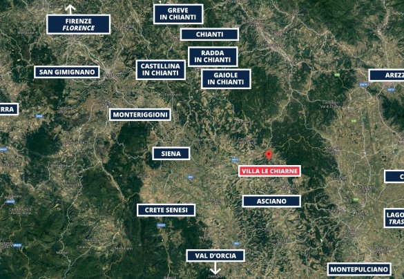 Vila Le Chiarne - Mappa