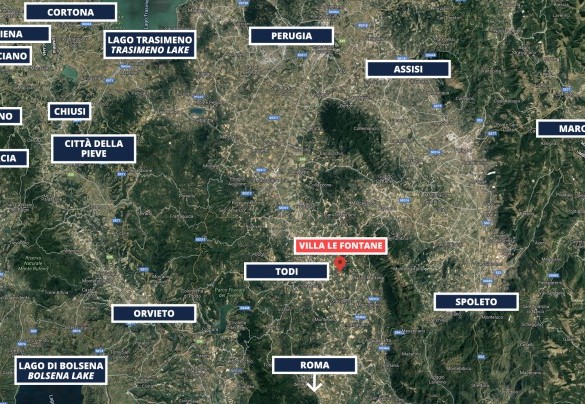 Villa Le Fontane - Map