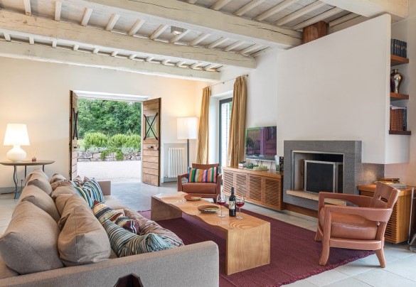 Open plan with living and dining area - Villa Le Fontane  
