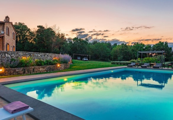 The property at sunset of a thousand colors - Villa Le Fontane