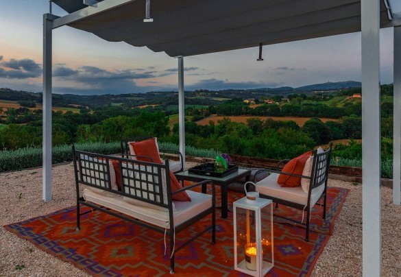 The breathtaking view from the gazebo - Villa Le Fontane