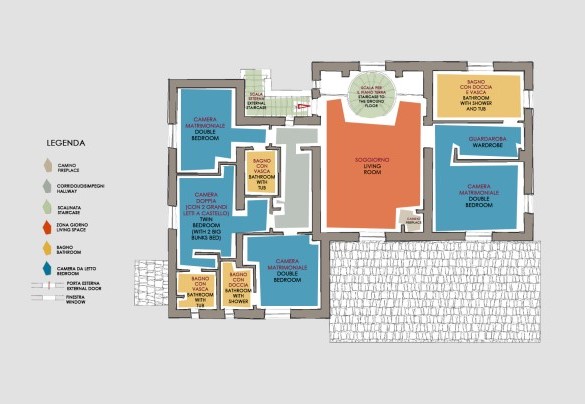 Villa Le Fontane - First Floor