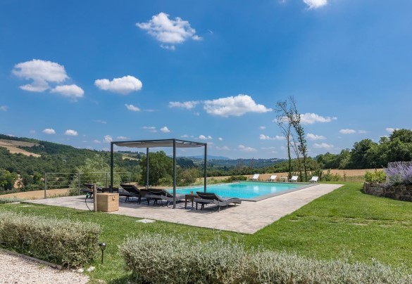 The view towards the hills in front - Villa Le Fontane