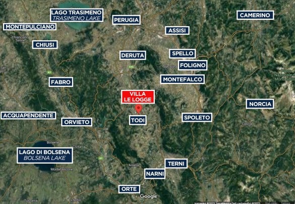Villa Le Logge - Map