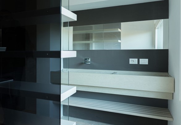 Bagno en suite con doccia al piano terra - Villa Le Mandrie