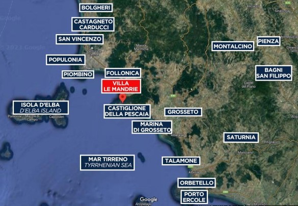 Villa Le Mandrie - Mappa