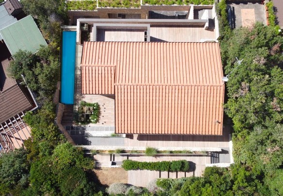 La splendida proprietà vista dall'alto - Villa Le Mandrie