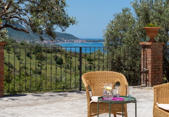 The sea view from the terrace outside unit 2 – Villa Le Sorbe