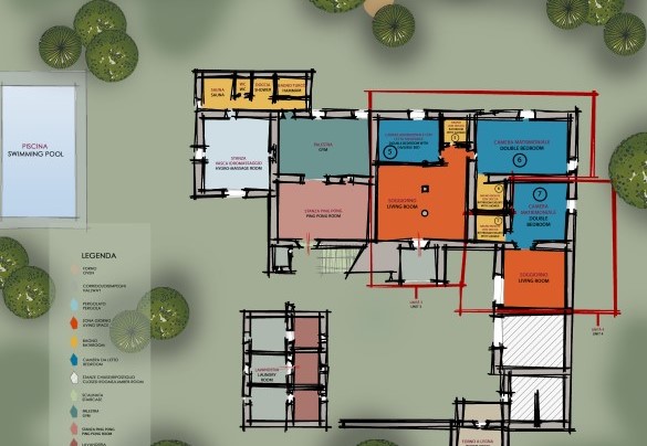 Villa Le Tornaie - Property Plan