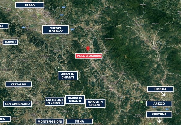 Villa Leonardo - Mappa
