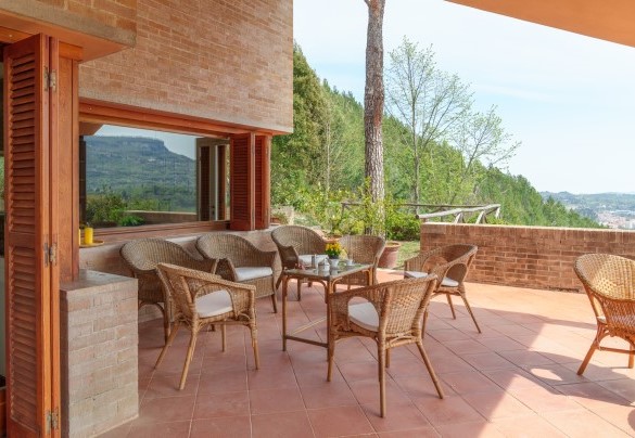 Area relax con vista su Ascoli Piceno - Villa Lia