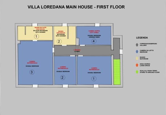 Villa Loredana -  Primo Piano