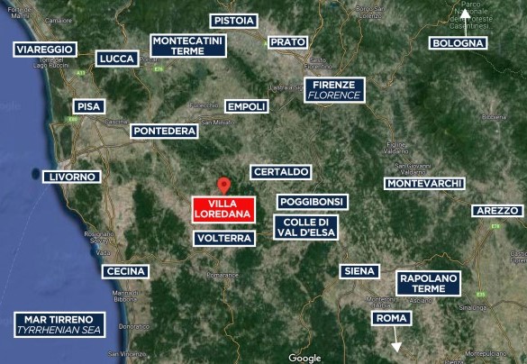 Villa Loredana - Map