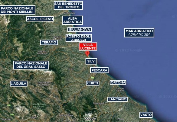Villa Lucente - Mappa