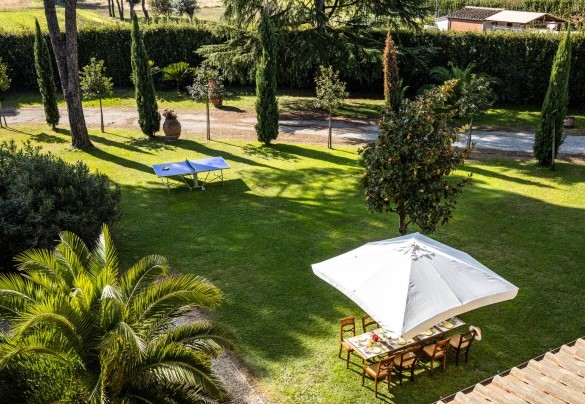  The driveway to the villa surrounded by cypresses – Villa Luigina