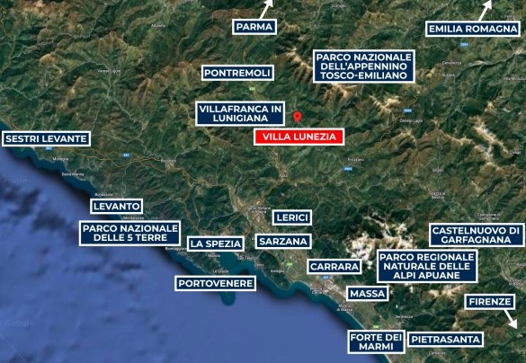 Map - Villa Lunezia