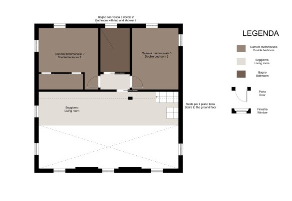 First floor - Villa Mamon