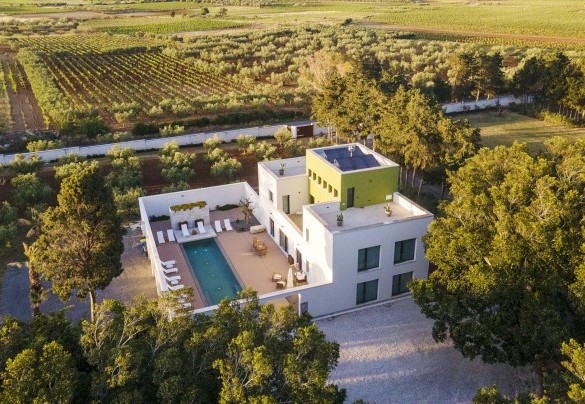 Surrounded by centuries-old olive groves and vineyards that produce the renowned Sicilian wine - Villa Maria Paradiso
