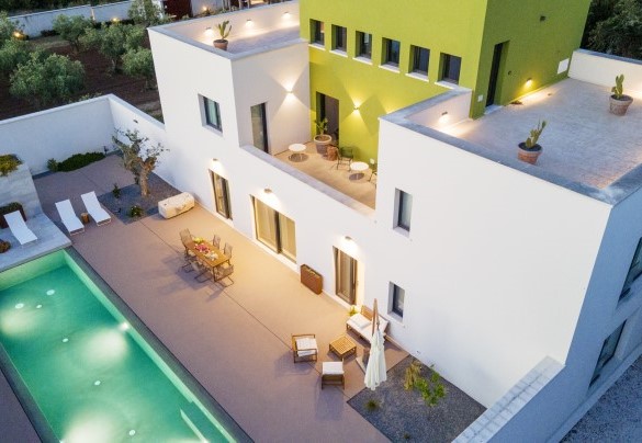 The property at the dusk - Villa Maria Paradiso