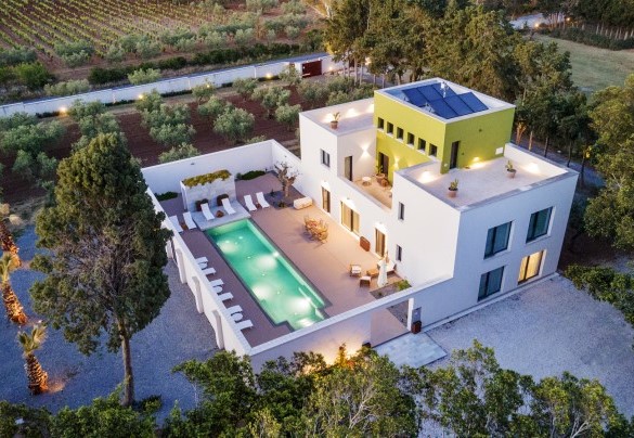 The property at the dusk - Villa Maria Paradiso