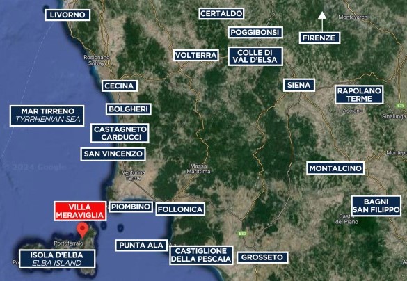 Villa Meraviglia - Mappa
