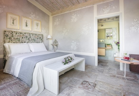 Camera matrimoniale n.5 nell'annesso con bagno en-suite - Villa Metelliano