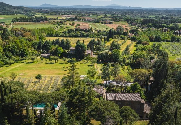 Il tipico splendido paesaggio toscano - Villa Metelliano