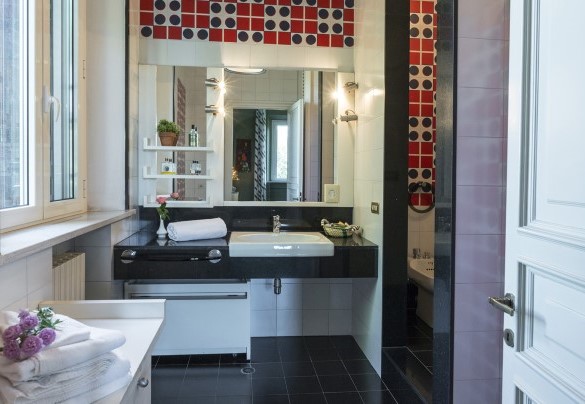 Bagno en suite con doccia al primo piano - Villa Michelangelo  