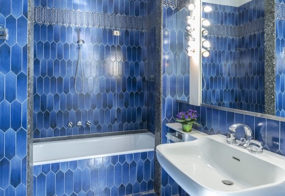 Bagno en suite con vasca al primo piano - Villa Michelangelo  