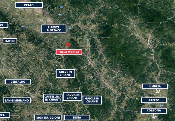 Villa Monica - Mappa