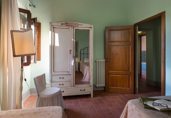 La camera doppia con letti unibili n. 4 al primo piano – Villa Montefalconi