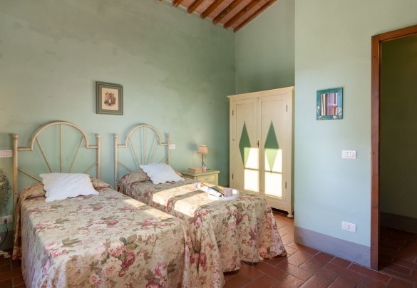 La camera doppia con letti unibili n. 5 al primo piano – Villa Montefalconi