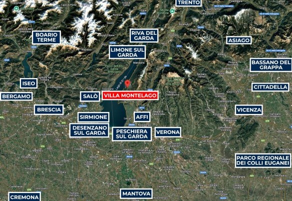 Villa Montelago - Mappa
